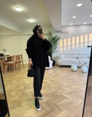 siyah 50590 triko kazak