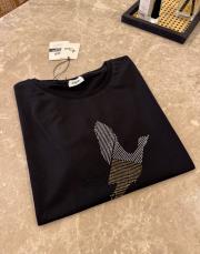 siyah kuş detaylı muadil tişört