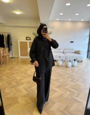 siyah çizgili linda takım 3