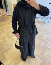 siyah çizgili linda takım 5