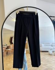 siyah krep havuç pantolon