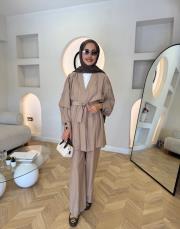 sütlü kahve 8528 pantolonlu takım 2