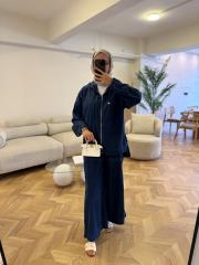 lacivert 5869 denim takım