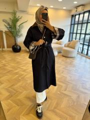 lacivert denim trench 3