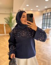 lacivert 2621 triko kazak