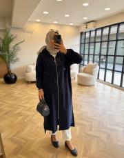 lacivert 2992 fermuarlı kap