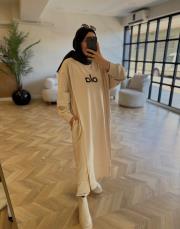bej 3045 tunik elbise 2