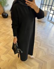 siyah 2514 triko elbise 3