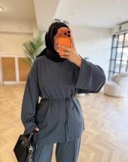 antrasit dikişli oysh takım 3